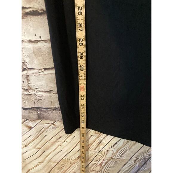 Michael Stars Dress Womens Small Midi Black Cowl Neck Long Sleeve Modal Stretch - Picture 10 of 14